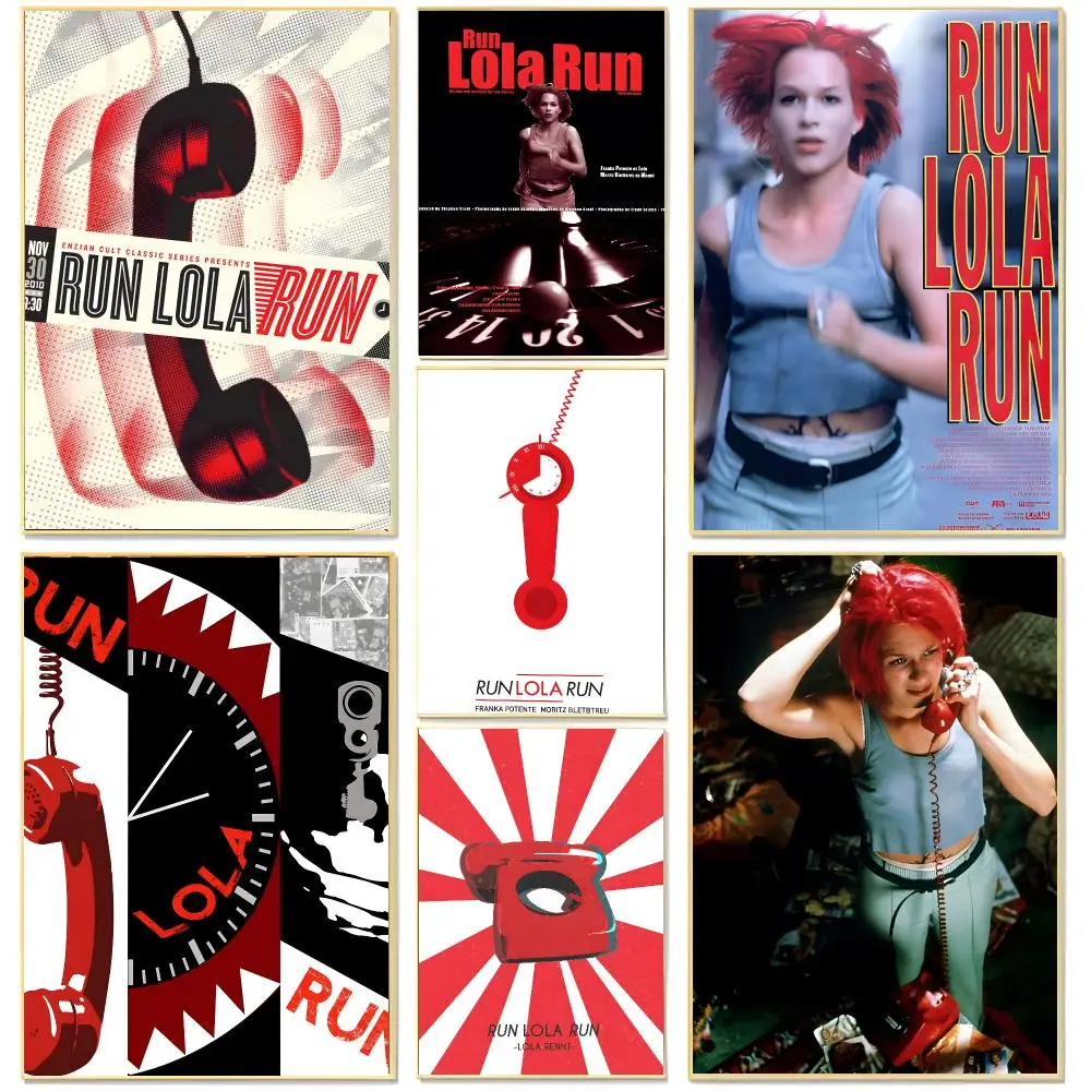 Thrilling Movie R-Run Lola Run Poster Living Room Bedroom Decorative Print Unframed Decor