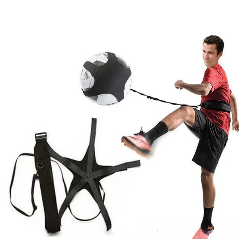 Soccer Ball Juggle Bag Football Training Waist Belt Solo Trainer Kick Kids Adults Soccer Auxiliary Circling Equipment