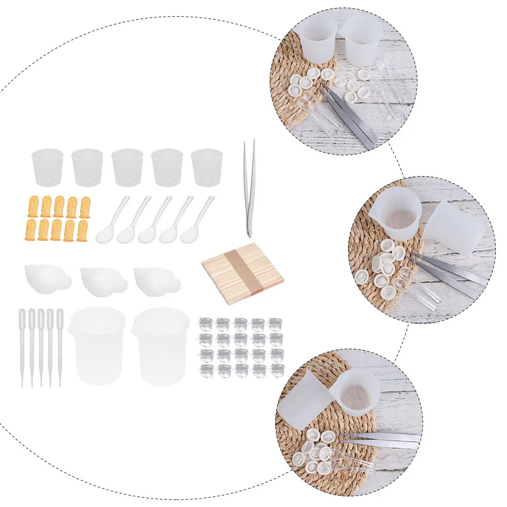 

101 шт., набор инструментов для кристаллической эпоксидной смолы, профессиональные стержни для перемешивания «сделай сам», пинцет, чашка для изготовления подарков, эпоксидные инструменты «сделай сам»