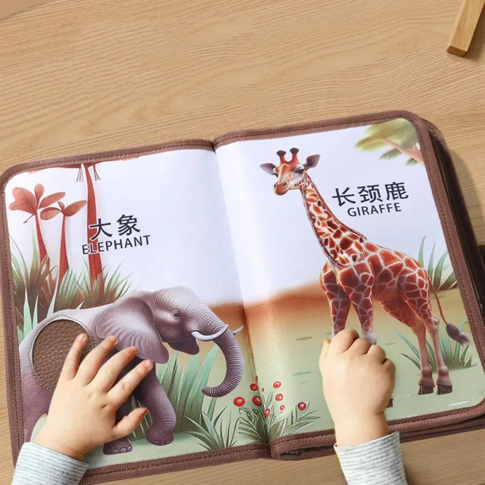 

Touch The Book Puzzle Felt Book Cows Farm 3D Montessori Felt Cloth Book Cartoon Cartoon Animal Education Cognitive Picture Book