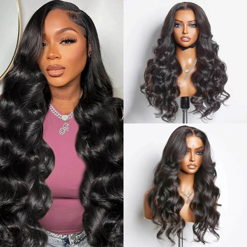 

Glueless 30 Inch Lace Front Wig Human Hair Pre Plucked Body Wave Hd Transparent Lace Frontal Wigs Perruque 5X5 Cheveux Humains