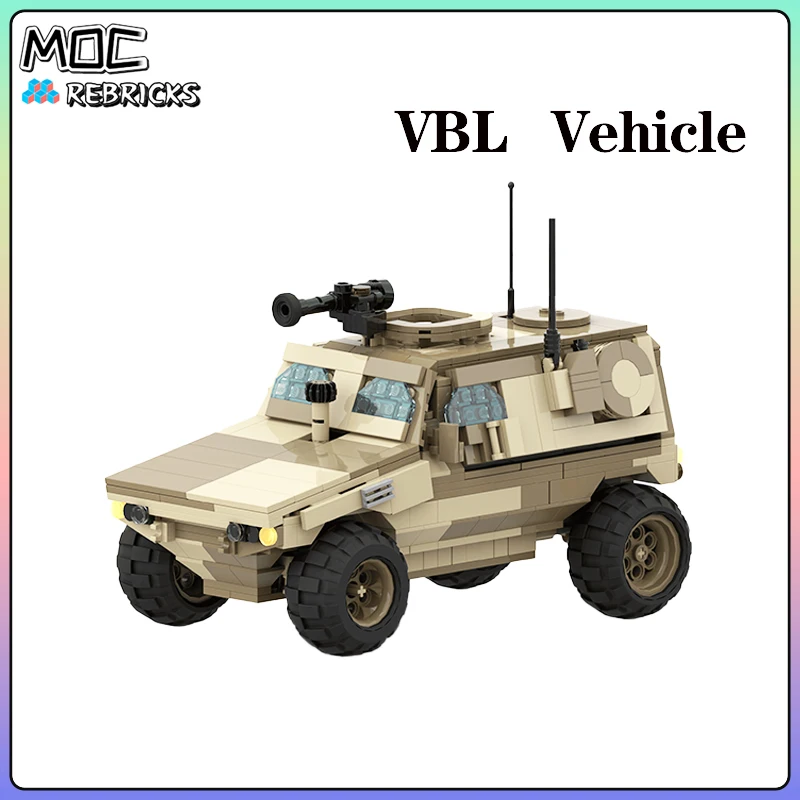 Military MOC US Army Light Tactical Armoured Vehicle Soldier Weapon Building Block Model Bricks DIY Toys for Kid Christmas Gifts