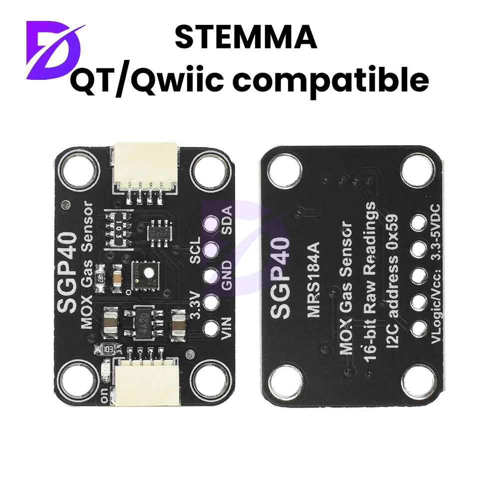وحدة استشعار جودة الهواء SGP40/SGP41، وحدة استشعار Voc الرقمية، مستشعر بيئة الغاز المزدوج المتوافق مع STEMMA QT/Qwiic