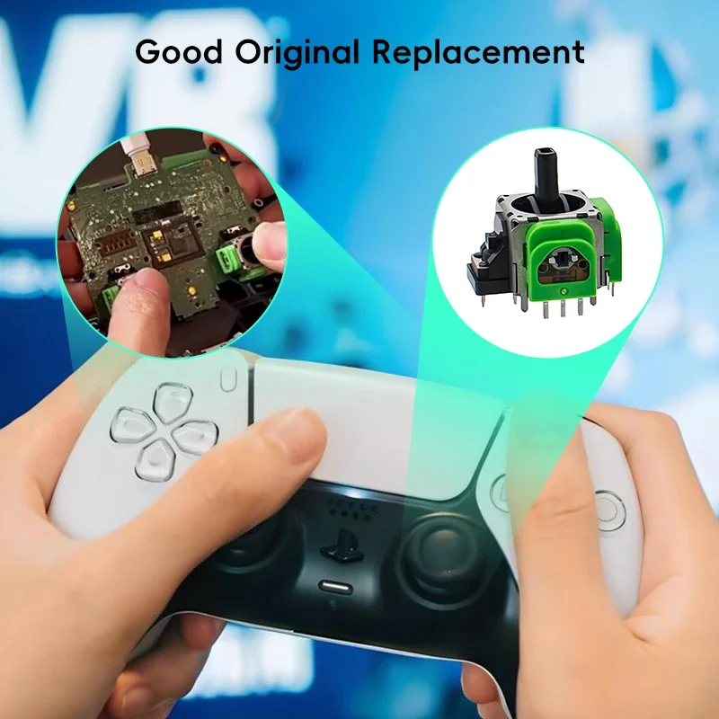 DATA FROG Replacement 2Pcs Joystick 3D Analog Stick for  PS5/PS4/Switch Pro/Xbox One/Series Controller Repair Parts Accessory view 3