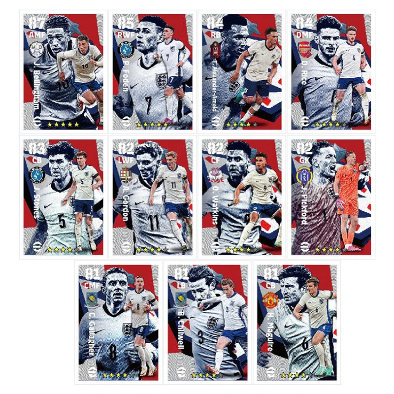 

Panini DIY Homamade World Cup 2024 Brazil England France Argentina Collectible Cards Holiday Gifts Messi Ronaldo Mbappe