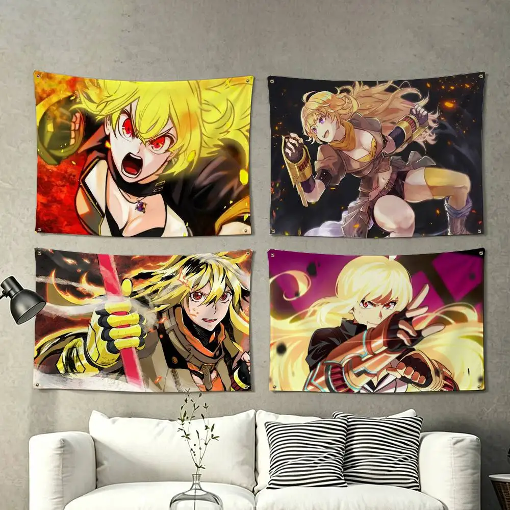 RWBY ICE Queendom Yang Xiao Long Flag Suitable For Party Club Outdoor Interior Wall Decoration Banner