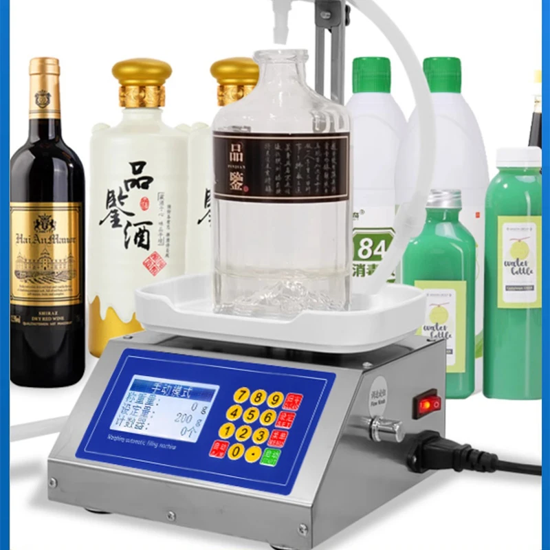 CSY-3200 Weighing Diaphragm Pump Filling Machine Electronic Scale Liquid Filler Oil Water Drink Wine Juice Food Processors