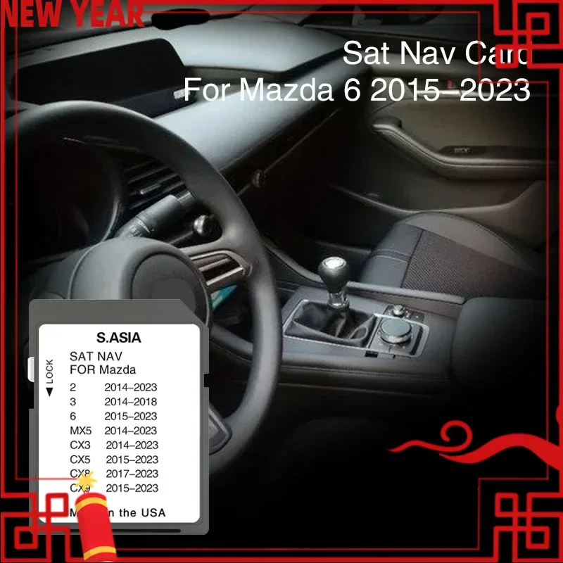 

for Mazda 6 from 2015 to 2023 Navigation SD Card Maps for South Asia Sat Nav Update Maps Malaysia Thailand