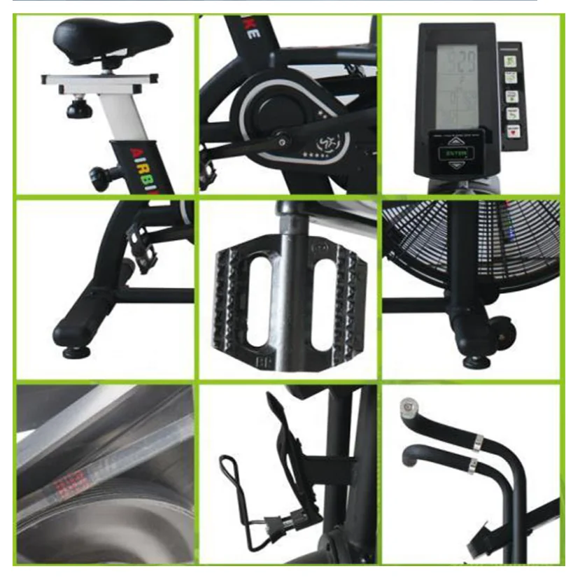 Attrezzatura per il Fitness commerciale Air Fan Bike Equipo De Gimnasio Bicicleta De Spinning Uso Profesional Spin Bikes per palestra