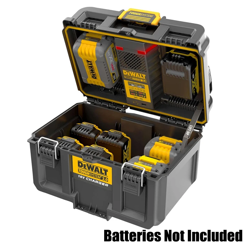 DEWALT DWST83471 TOUGHSYSTEM 2.0 Charging Box USB Simultaneous Charging Battery Storage Waterproof Dustproof Tool Box