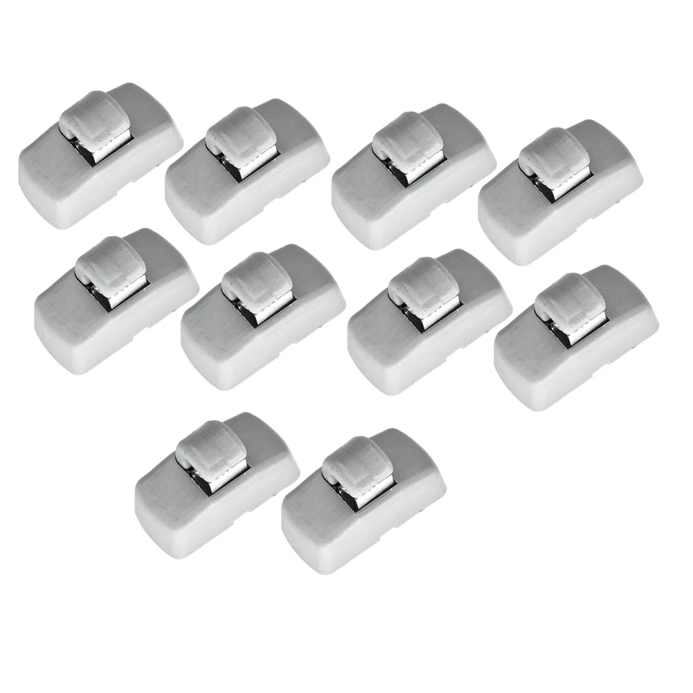 10Pcs for SKODA Fabia 6Y Octavia A4 A5 1U 1Z Superb B5 3U 3B0857561B Gray Front Sun Visor Sunvisor Hook Clips