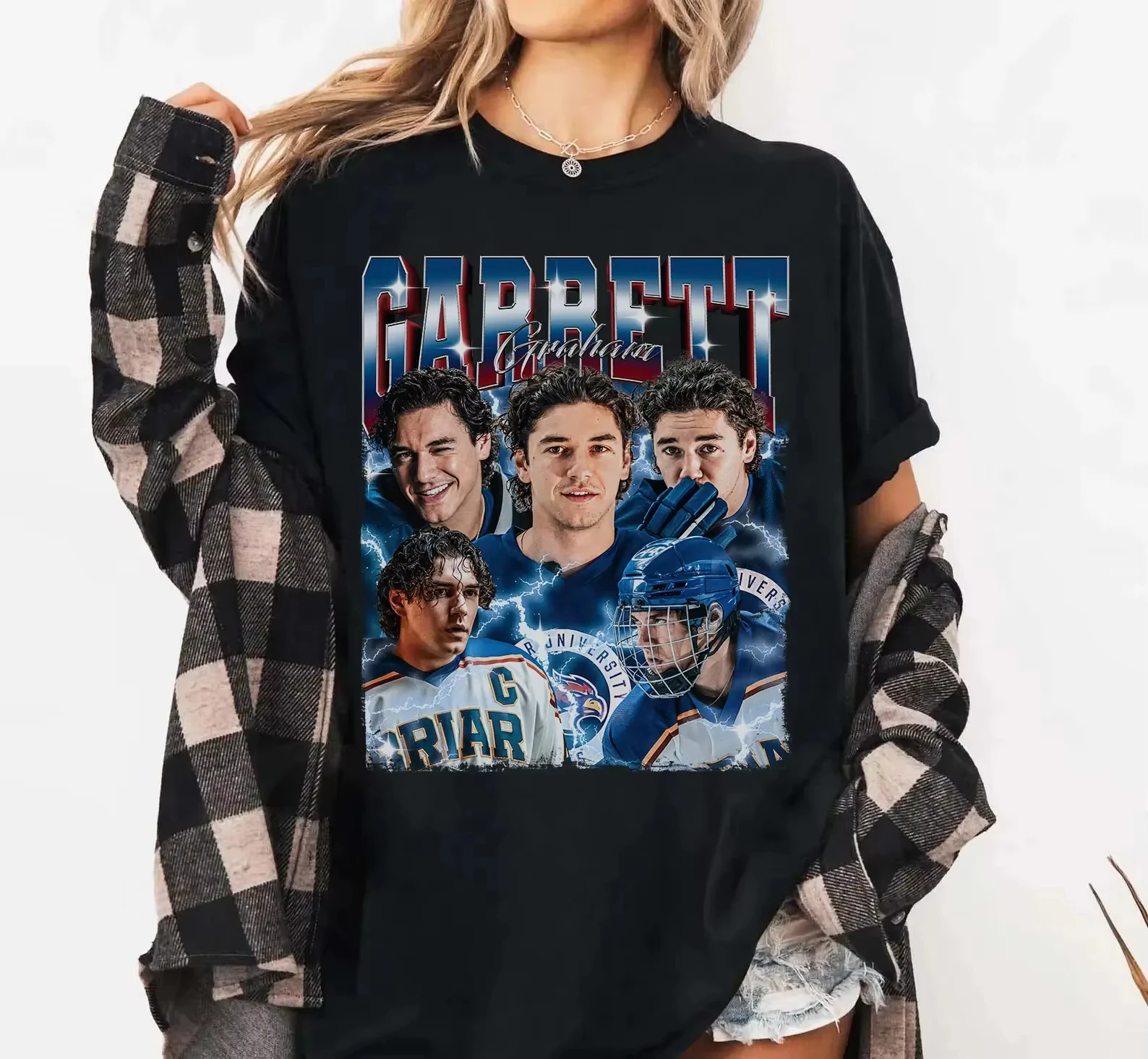 2026 TV Off-Campus Briar U Garrett Graham Graphic Tee Cotton Mens Womens T-Shirt Streetwear