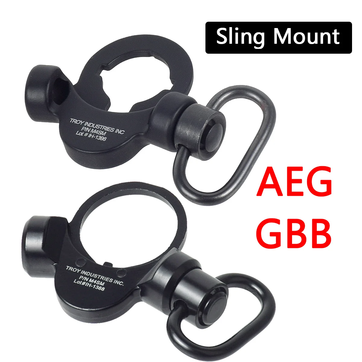 

Tactical Dual Side End Plate AEG GBB Mounts Sling Swivel Mount Quick Detach Push Botton Adapter Fit M4 M16 AR15 Hunting Airsoft