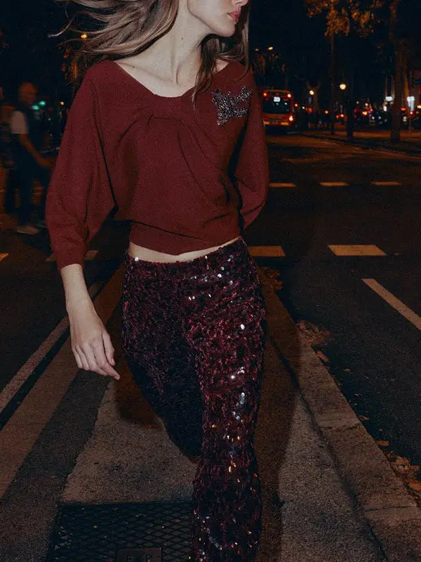 

Удобное длинное асимметричное трикотажное платье с ромбовидным узором для женщин, весенняя мода, универсальное, облегающее, простое и элегантное.