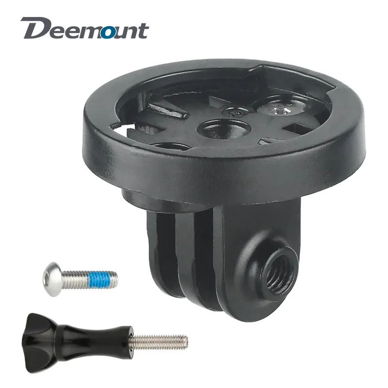

Deemount Bike Computer Mount Stand Quick Repair Accessories for Garmin Gopro Camera Headlight Adapter Convex/Concave Fixing Base