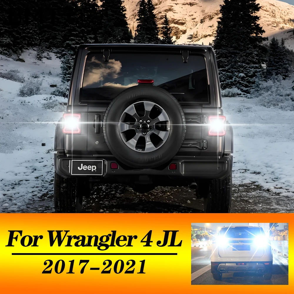 

BMTxms 2 шт. W16W T15 Canbus светодиодные лампы заднего хода для Jeep WRANGLER 4 IV JL 2017 2018 2019 2020 2021 (европейская версия)