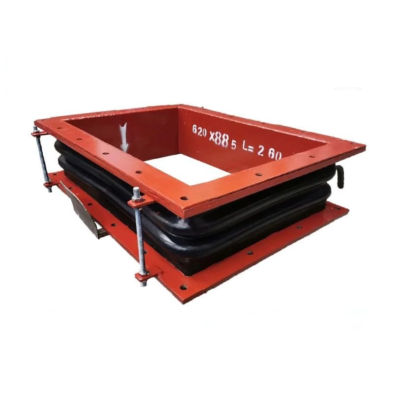 Customized FVB Rectangular Air Duct Rubber Expansion Joint Non Metallic Desulfurization Flexible Connector Power Plant Flue Duct