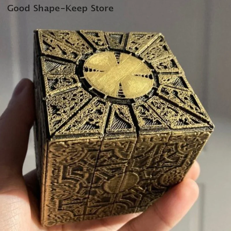صندوق ألغاز Hellraiser مع شخصيات متحركة من سلسلة الأفلام، لعبة اختبار مثالية للذكاء والذكاء ذو طابع رعب للبالغين والأطفال