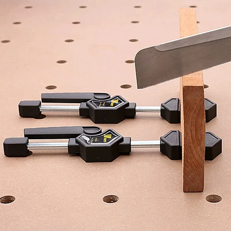 

Woodworking Tools MFT Table Clamp Quick Ratchet Release Adjustable Woodworking Fast Fixed Clip Fixture Kit