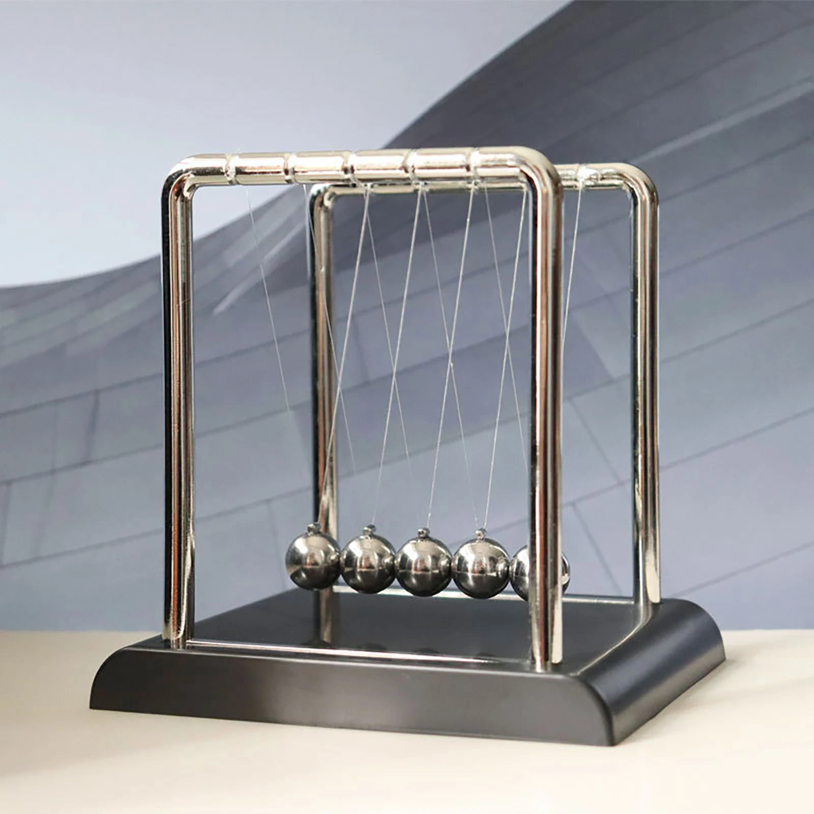 

Newton's Cradle Desk Table Decor Metal Pendulum Ball Steel Balance Ball Newton Ball Physics Science Pendulum