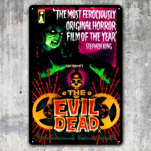 Stephen King The Evil Dead Movie Metal Poster - Collectable Tin Sign 20x30cm