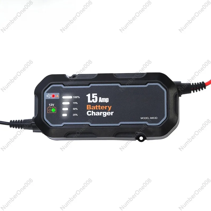 

Зарядное устройство для мотоциклетных аккумуляторов 1.5A, 100V-240V, умное зарядное устройство-поддерживающее зарядное устройство для свинцово-кислотных аккумуляторов автомобилей и транспортных средств
