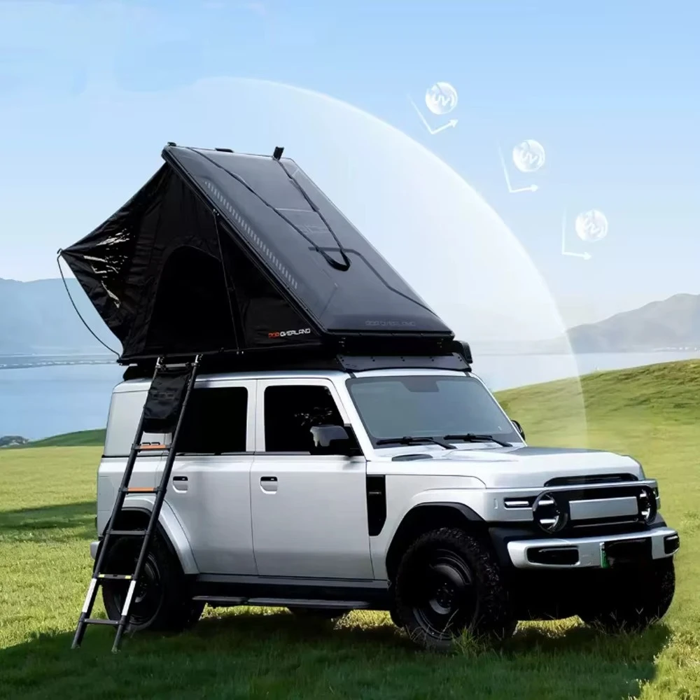 OVERLAND Dachzelt für Tank 300 /Limousine/ Wrangler SUV/Pickup /Universelles Hardtop-Zelt Leichtgewichtiges UV-Beständiges Wasserdichtes Zelt
