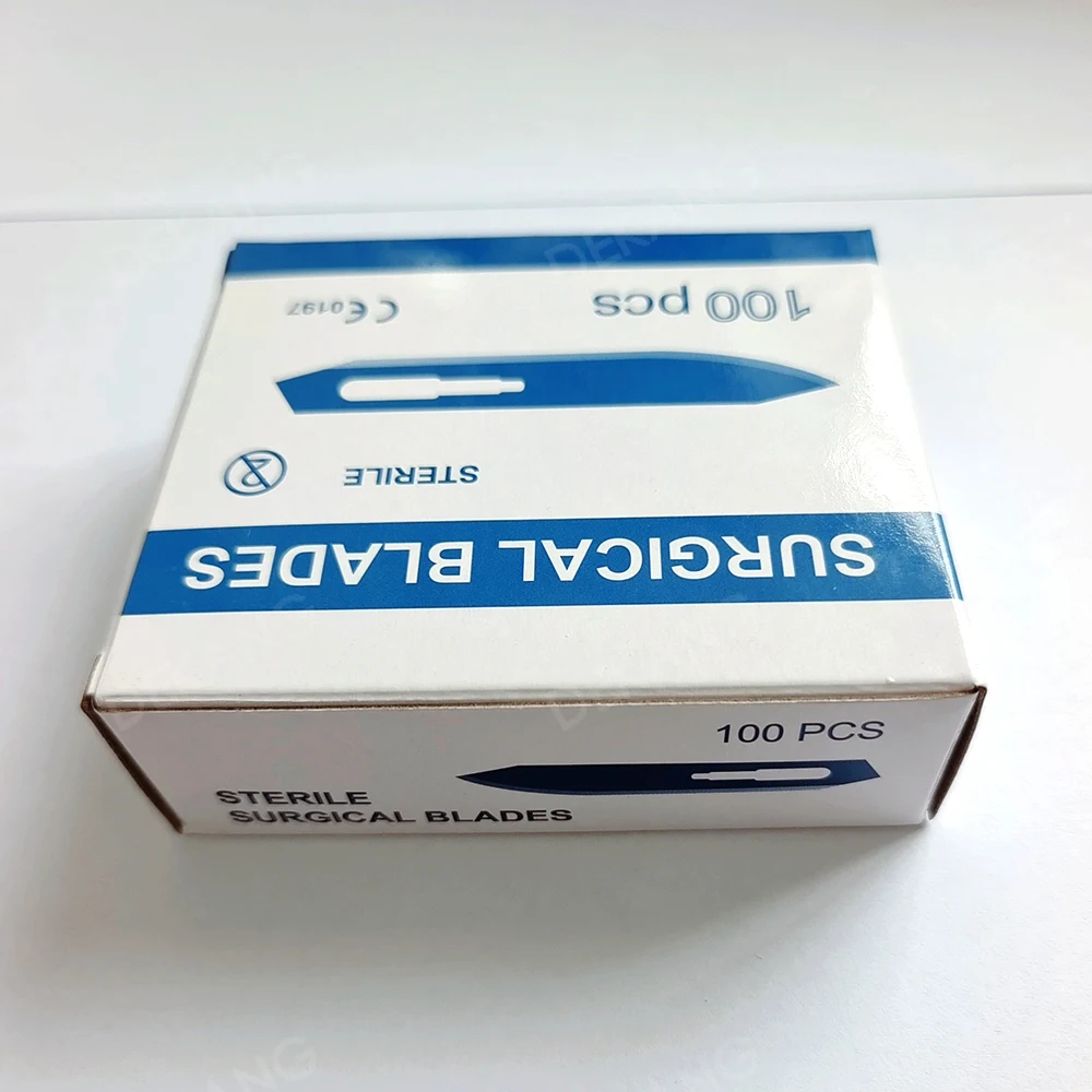 Längliche und verdickte, scharfe und hochharte Einzelklinge aus Edelstahl mit unabhängiger Verpackung