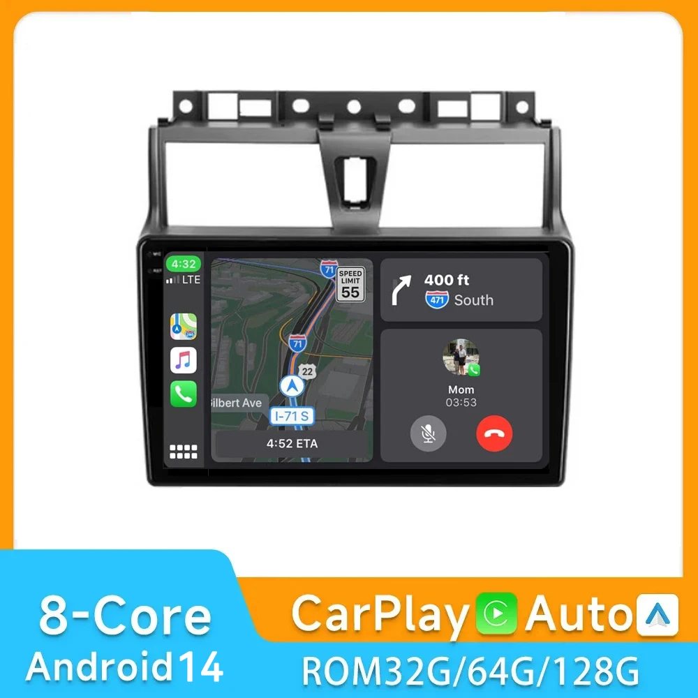 4G+64G Car Radio Multimedia Video Player Navigation Stereo GPS For Geely Emgrand EC7 1 2016 2017 2018 Android 14.0 WIFI+4G