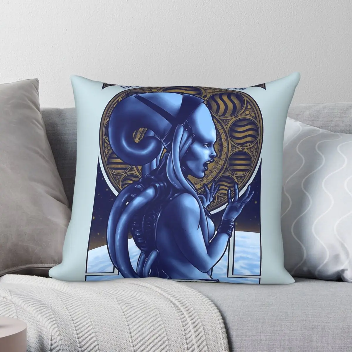 Fifth Element Diva Plavalaguna Pillowcase Polyester Linen Velvet Printed Zip Decorative Pillow Case Home Cushion Cover