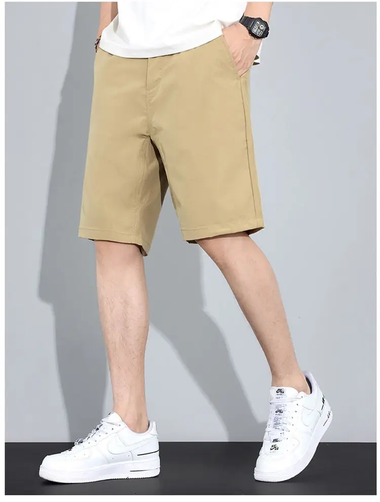 2026 Marken-Kleidung Shorts für Herren im Sommer Dünne Gerade Geschnittene Lässige Fünf-Viertel-Hosen Herren Lose Eisseiden-Sportshorts – Detail 8