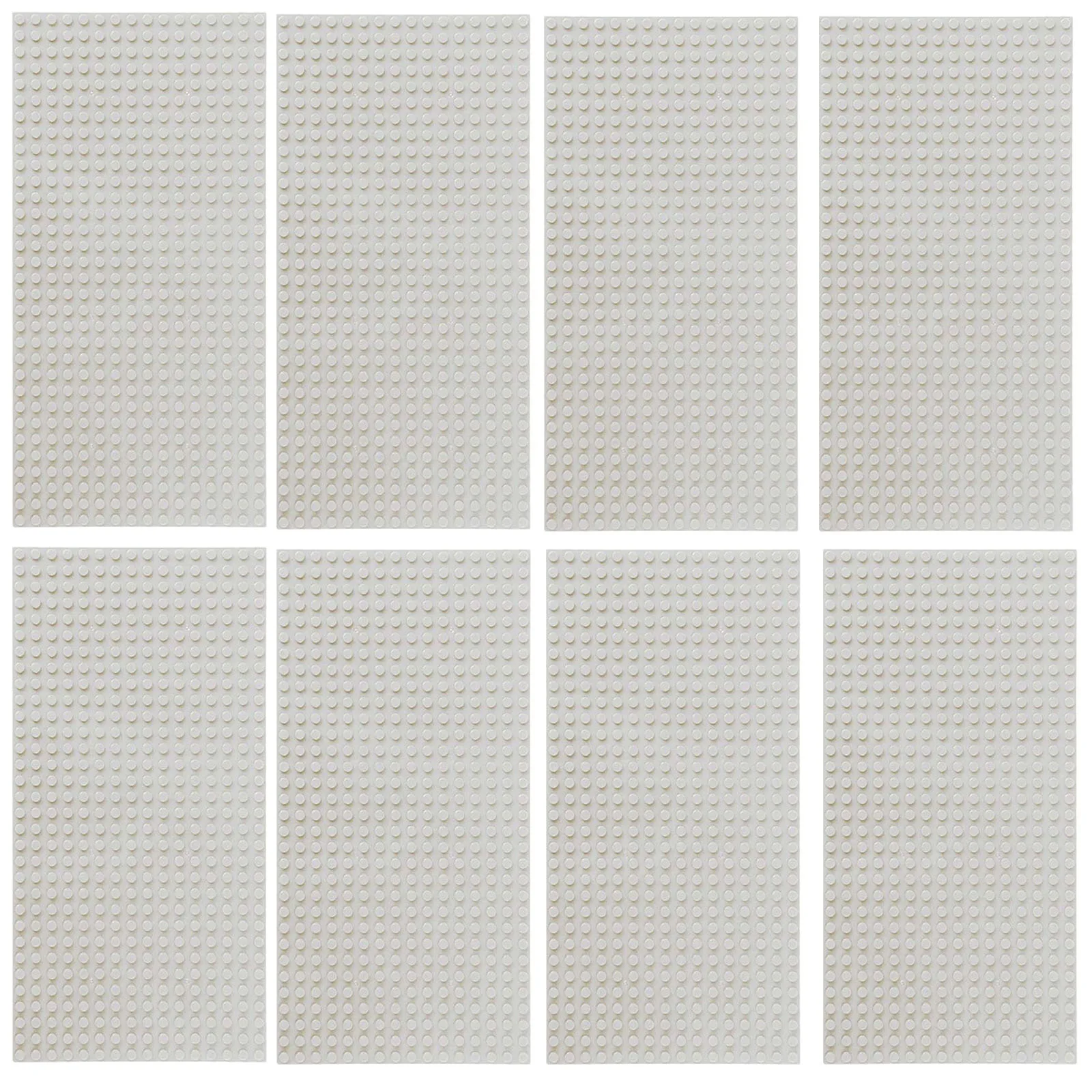 

Набор из 8 игровых ковриков для конструктора 16x32 см, совместимых со всеми основными брендами (разноцветные), и основание для игрового стола DIY