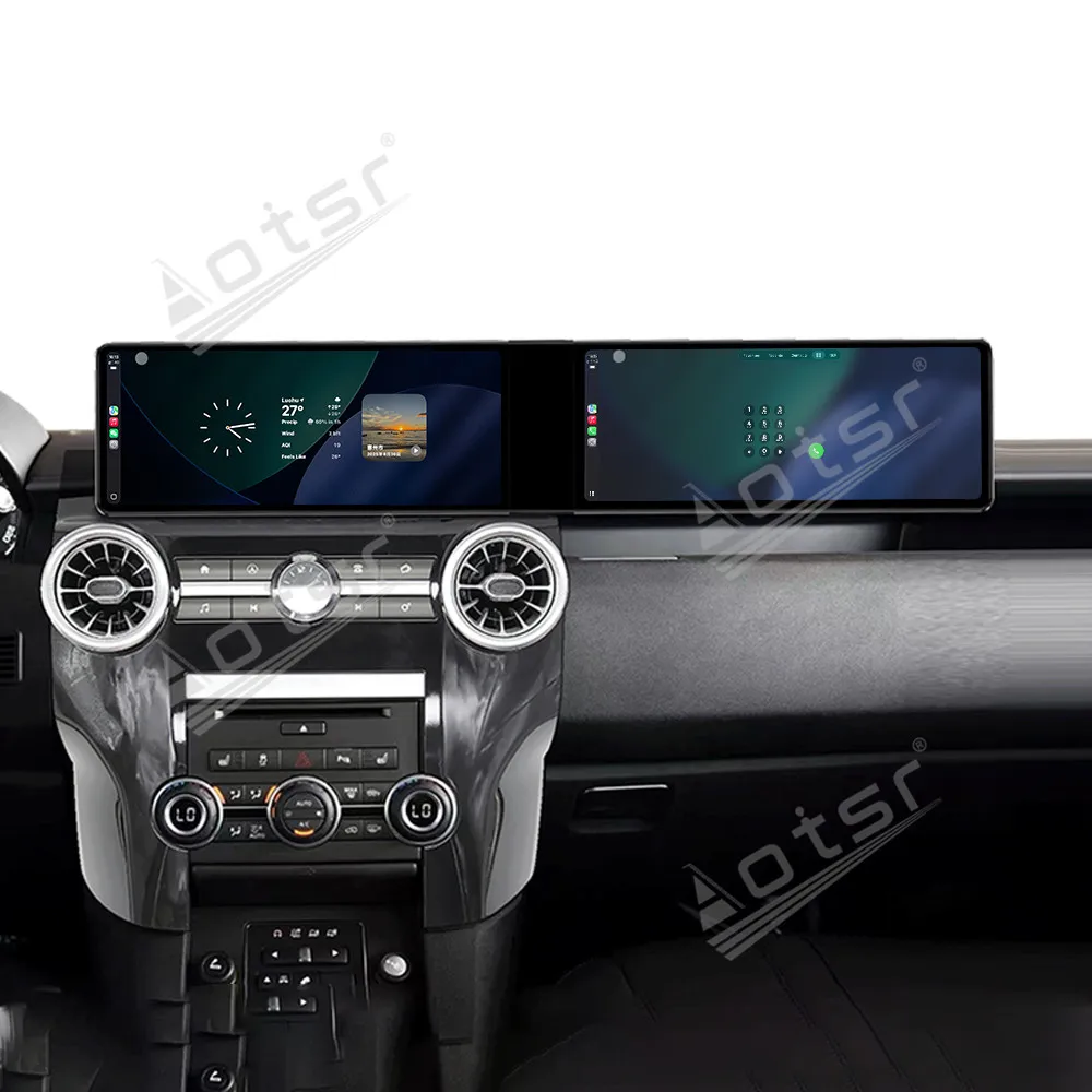 

Dual 12.3 inch auto carplay Android 13.0 For Land Rover Discovery 4 2012 -2016 Car Radio GPS Stereo touch Unit Multimedia Player