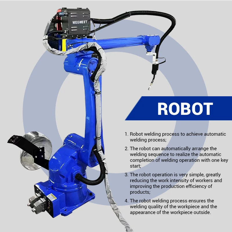 Robot Industrial Welding Automatic Welding Robot Machine 6 Axis Mig Welding Robot Arm with Aotai welding machine