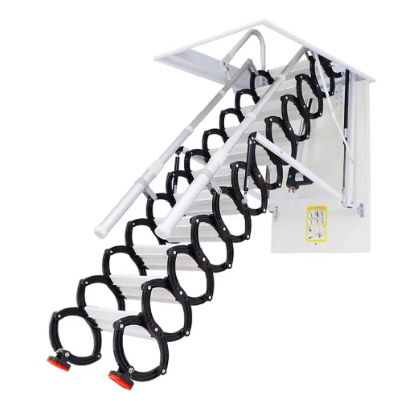 Electric Loft Stairs Remote Control Ceiling Folding Telescopic Ladder
