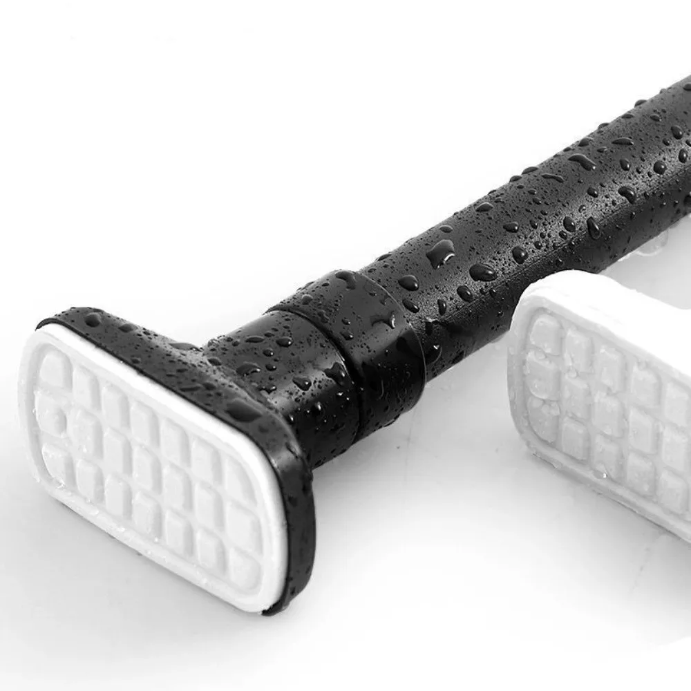 Multipurpose Adjustable Tension Curtain Rod Heavy-Duty Stainless Steel Towel Rack No-Drill Extendable Clothing Rod Closet,