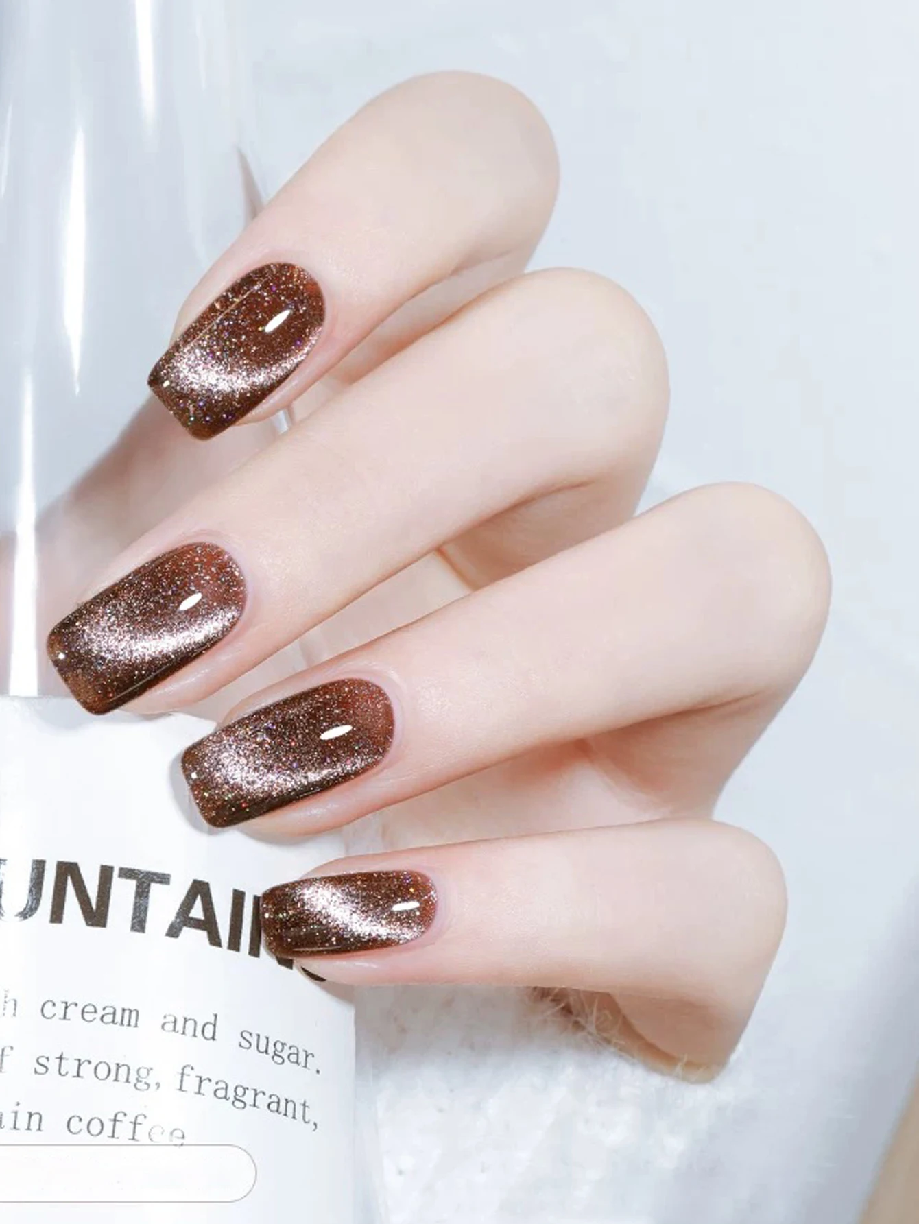 1-12 PCS 12ML Galaxy Diamond Cat's Eye Gel Smalto per unghie 2025 Autunno e inverno Popolare Flash Diamante colorato Forniture per nail art