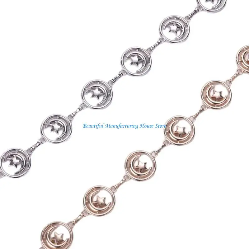 E56A فستان سلسلة حزام القمر ستار الخصر سلسلة تنورة حزام على شكل سلسلة الخصر مجوهرات