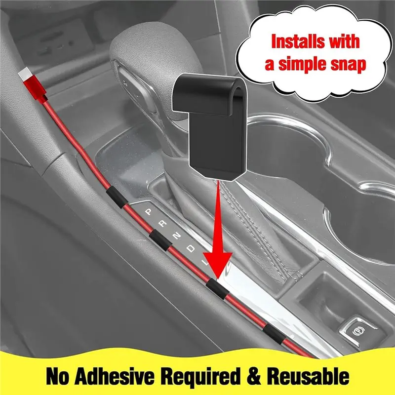 Ac29-12 Pcs Car Trim Cable Clips For Neat Cable Management In Your Vehicle Interior Deal For Phone Chargers, Dash Cams