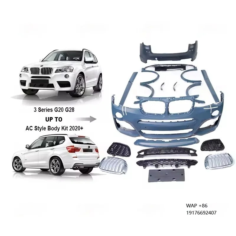 

Mt Style Body Kit for‘Bmw X3 F25 M-tech Sport Style Bodykit Car Bumper Grille Side Skirt Rear Diffuser with Exhaust Tips