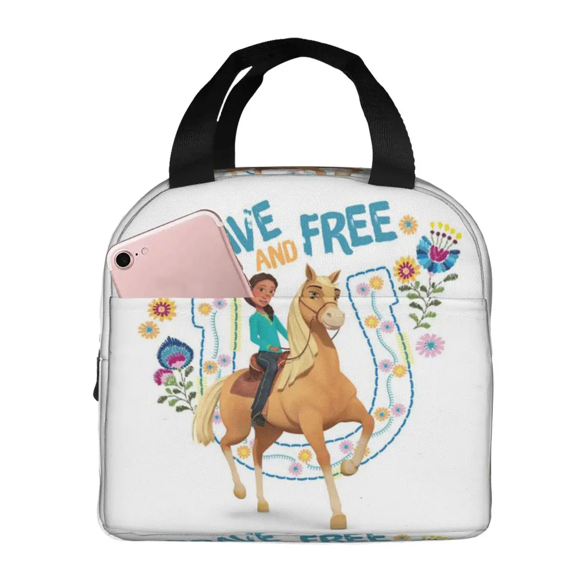 

Изолированная сумка для обеда Spirit Riding для женщин, офисный холодильник, термосумка для еды, портативная коробка для завтрака, контейнер
