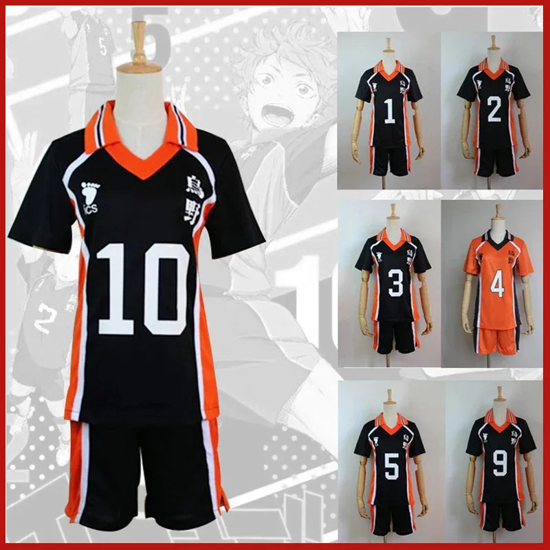 2025 22 Anime Haikyuu Cosplay Pakaian Olahraga Jersey Karasuno Koukou Sekolah Menengah Atas Hinata Shoyo Oikawa Kageyama Tobio Klub Voli