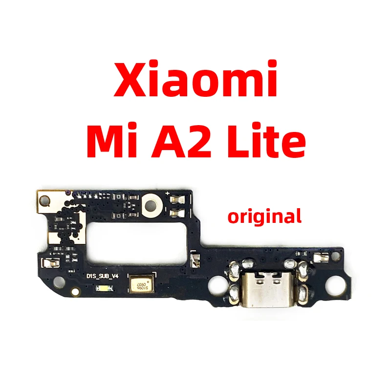 Original For xiaomi Mi A2 lite Dock Connector USB Charger Charging Port Flex Cable Board Replacement