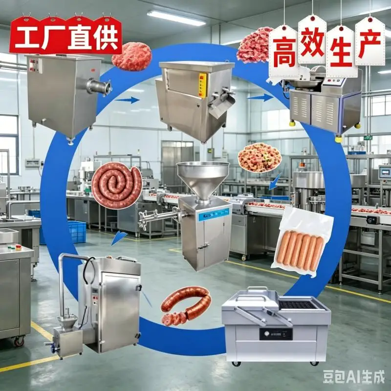 Industrial Automatic Sausage Production Line Meat Sausage Filler/twister Manufacturing Sausage Making Line Customized