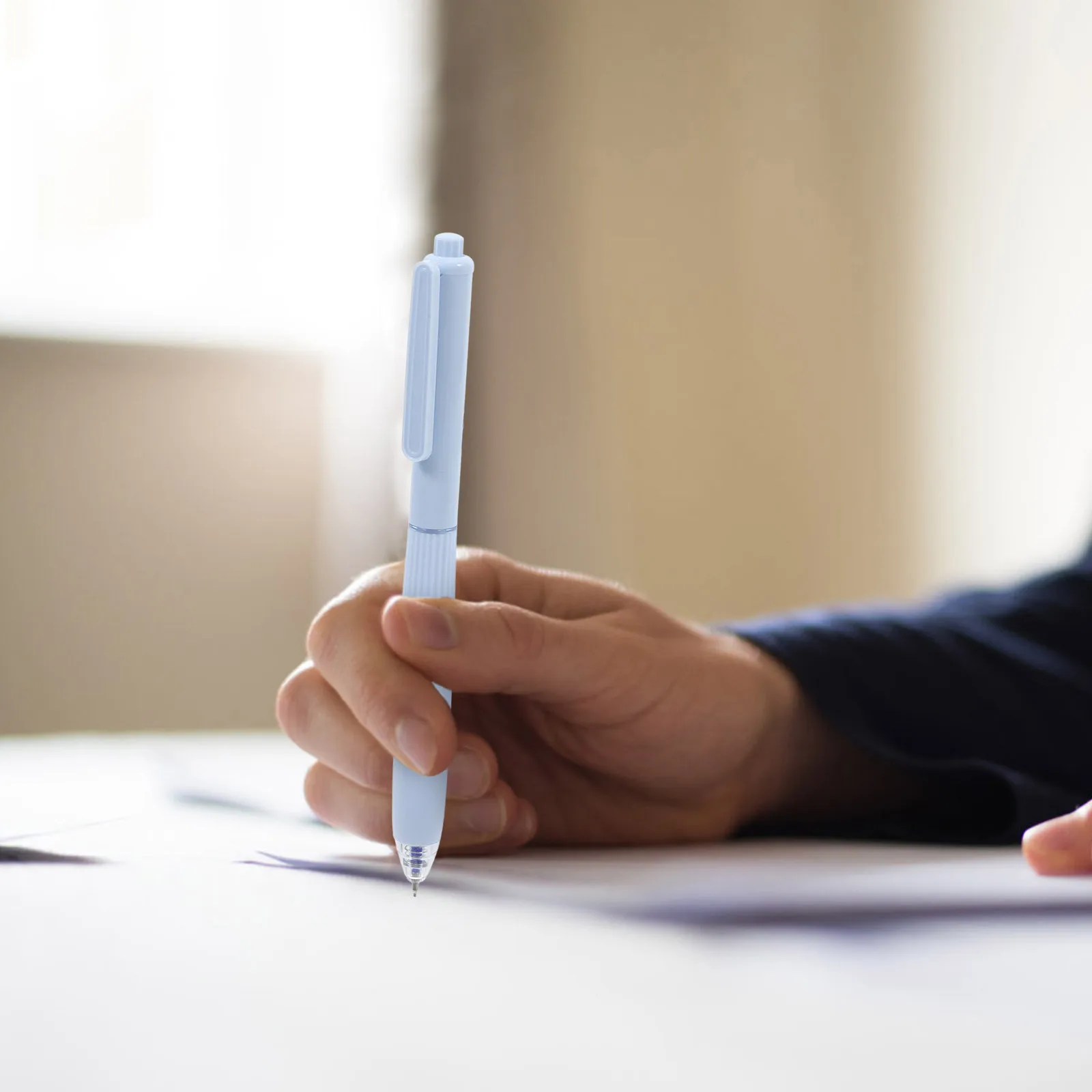 5 قطع من أقلام الكتابة اليدوية ذات طرف رفيع وأقلام جل للكتابة السلسة لتدوين الملاحظات واللوازم المدرسية الجمالية اللطيفة للطلاب