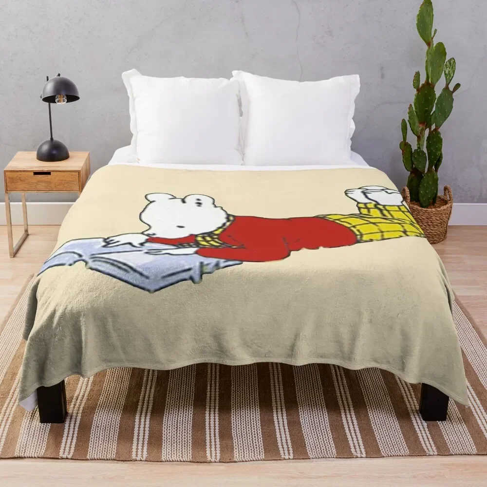 

Rupert bear Throw Blanket funny gift for sofa Blankets