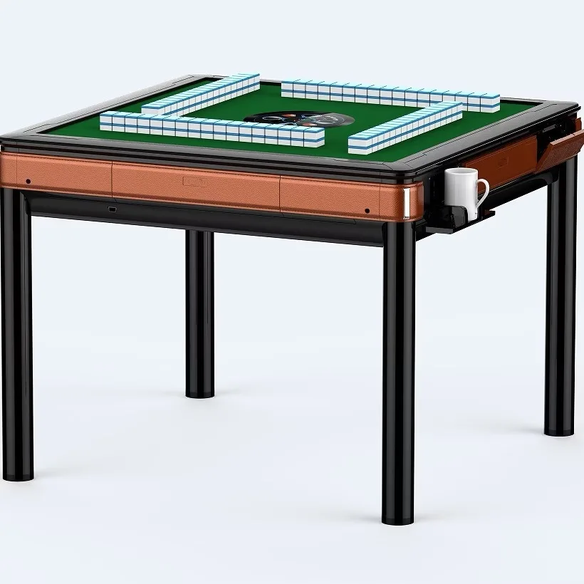 HYS chess and card room four-port machine mahjong machine fully automatic home entertainment dining table dual-purpose model