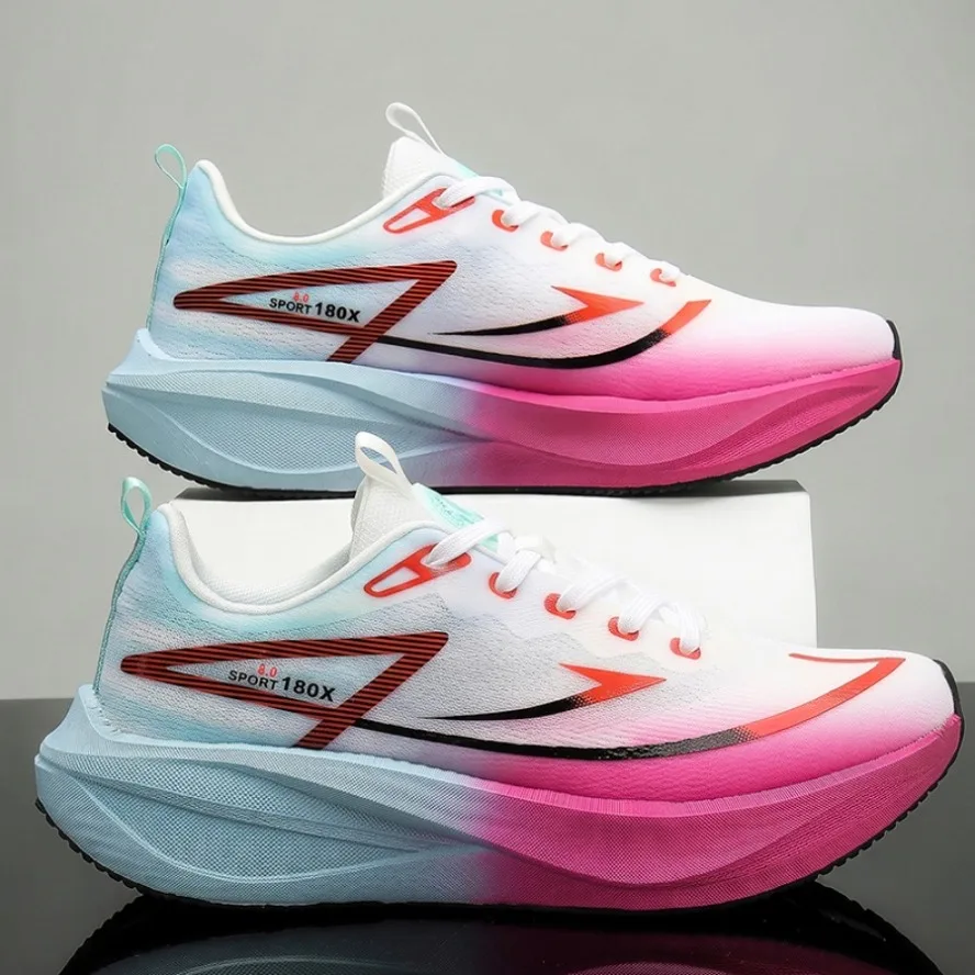 Women‘s Carbon Plate Running Shoes Men's Marathon Sneakers Casual Speciality Lightweight Athletic Nonskid Sneakers
