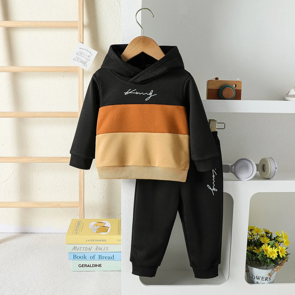 2025 New Style Toddler Baby Boy Autum Winter Clothes Hoodie Sweatshirt Tops Print Letter &Pants 1-3Y Fall Outfits Casual Set