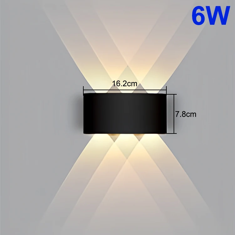 LED Wandlamp Waterdicht IP65 Buiten Wandlamp Tuin Veranda Licht Decor Tuin Yard Badkamer Slaapkamer Woonkamer AC85-265V